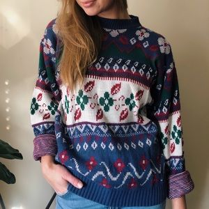 *SOLD* vintage cabin creek festive sweater